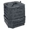 Black Plastic 94 Gallon Compost Bin with Locking Lid and Sliding Doors